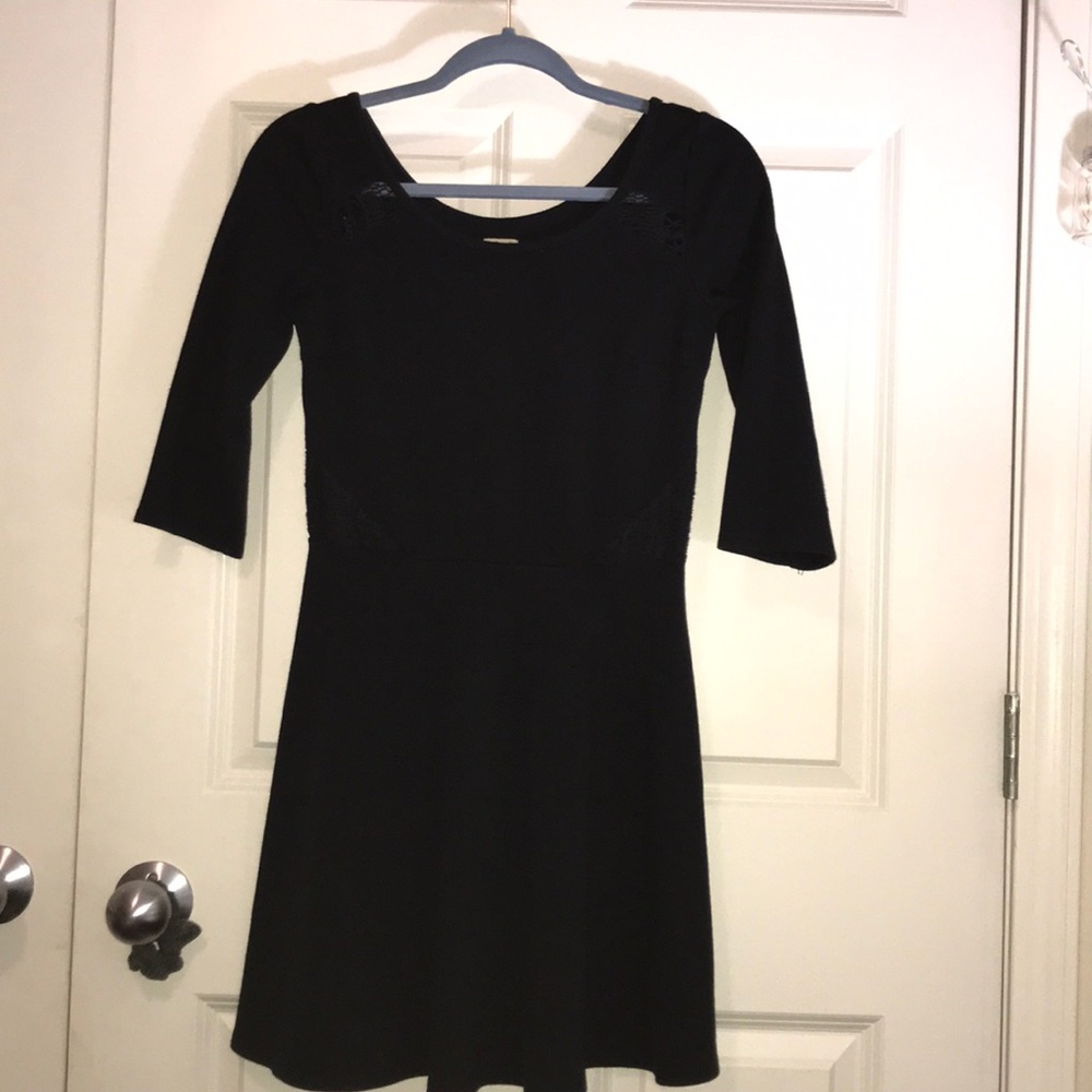 Black dress with lace